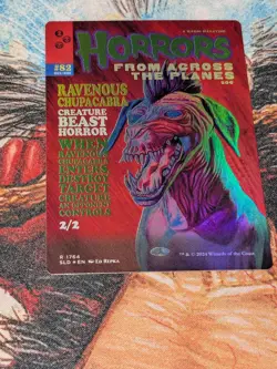 MTG Foil Ravenous Chupacabra Secret Lair Monstrous Magazines Camp Totally Safe - Image 1