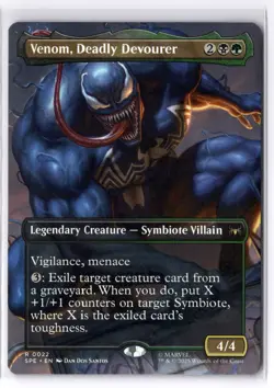 Venom, Deadly Devourer (Borderless) 22 MTG Marvel's Spider-Man: Eternal-Legal No - Image 1