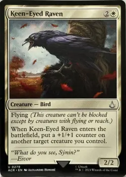 MTG Assassin's Creed Keen-Eyed Raven #0279 - Image 1