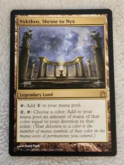 MTG Nykthos, Shrine to Nyx Theros 223/249 Rare NM Never Played - Image 1