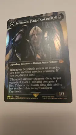 Sephiroth, Fabled SOLDIER (0317) (Borderless) Final Fantasy Foil - Image 1