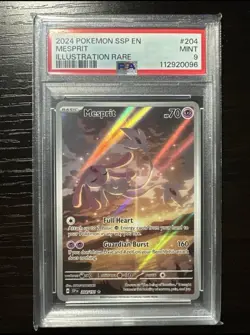 Pokemon TCG - Mesprit 204/191 Surging Sparks Illustration Rare - PSA 9 MINT - Image 1