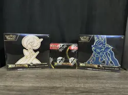 Mega Evolution Lot: Pokemon Center ETBs And Enhanced Booster Box Sealed - Image 1