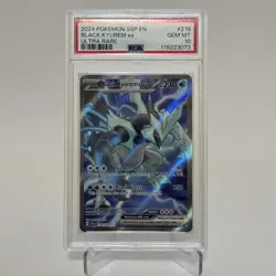 2024 POKEMON SSP EN-SURGING SPARKS ULTRA RARE #218 BLACK KYUREM EX PSA 10 - Image 2