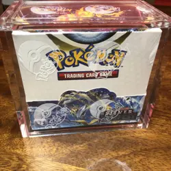 Pokemon TCG sliver Tempest Booster Box W/ Acrylic case - Image 1