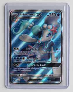 2017 Pokemon Burning Shadows Primarina GX SM39 Black Star Promo unplayed mint - Image 1