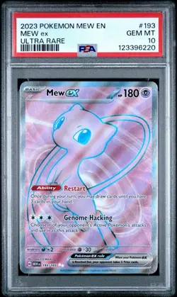 2023 POKEMON MEW EN-151 ULTRA RARE #193 MEW EX PSA 10 GEM MINT - Image 1