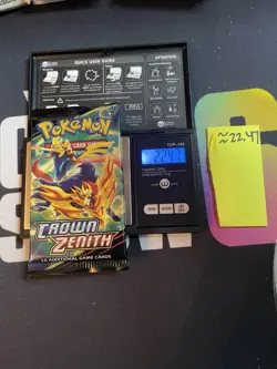 22.47g VERY HEAVY Crown Zenith Pokemon Sealed Booster Pack New - Image 1