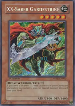 Yugioh! LP XX-Saber Gardestrike - ANPR-EN000 - Secret Rare - Unlimited Edition L - Image 1