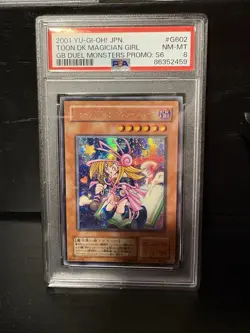 Yu-Gi-Oh PSA 8 Toon Dark Magician Girl G6-02 Secret GB Promo 2001 Japanese PS375 - Image 1