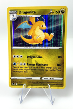 2022 Pokemon Dragonite 131/195 Silver Tempest Sword Shield Holo Rare Card - Image 1