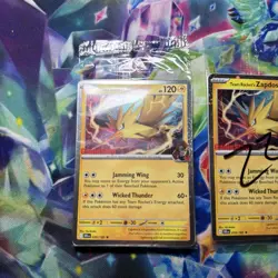 3x. Zapdos Pokemon Promo Card - GameStop Exclusive - 3 Card Include - Image 3