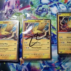 3x. Zapdos Pokemon Promo Card - GameStop Exclusive - 3 Card Include - Image 4