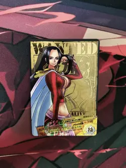 one piece boa hancock 2011 ar carddass 1 wanted card - Image 1