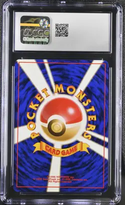 CGC 9 MINT Rocket's Hitmonchan Japanese Gym Heroes 107 Holo SWIRL Pokemon Card - Image 2