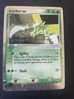 Pokemon Scyther ex 80 HP Holo Trading Card Game - Image 1