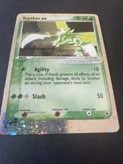 Pokemon Scyther ex 80 HP Holo Trading Card Game - Image 2