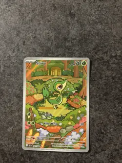 Pokemon TCG Snivy 087/086 Black Bolt Illustration Rare Card Near Mint - Image 1