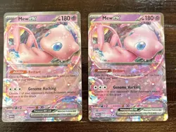 Pokemon 2 Card Lot - Mew ex 151/165 Sv: Scarlet & Violet 151 Double Rare Holo - Image 1