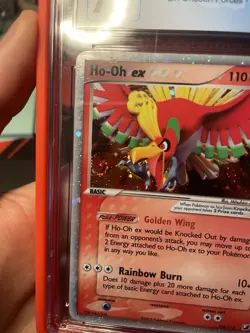 CGC 7.5 Ho-Oh ex 2005 EX Unseen Forces 104/115 Holo Pokemon Card psa - Image 3