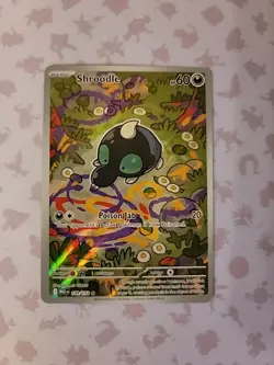 Pokemon TCG Shroodle 149/132 Mega Evolution Secret Rare Near Mint Full Art Card - Image 1