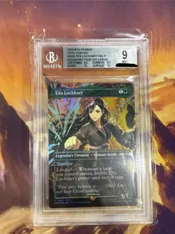MTG FOIL Tifa Lockhart PTQ Promo 0002 MagicCon Las Vegas New NM BGS 9 - Image 1
