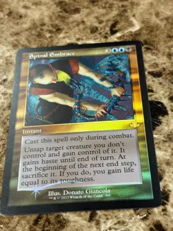 SPINAL EMBRACE Magic MTG Dominaria Remastered Retro Frame Foil - Image 1