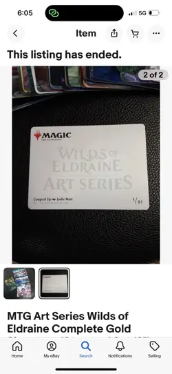 MTG Art Series Wilds of Eldraine Complete Gold Signature/Stamped Set (81) - NM - Image 1