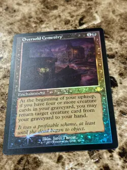 OVERSOLD CEMETERY Magic MTG Dominaria Remastered Retro Frame Foil - Image 1