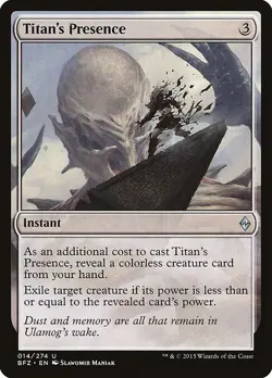 Titan's Presence 1x MtG Battle for Zendikar SP/NM - Image 1