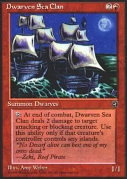 1 x Dwarven Sea Clan - Homelands - Moderate Play - MTG - Image 1