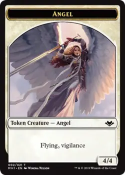 1 x Angel Token - Foil - Modern Horizons - Light Play - MTG - Image 1