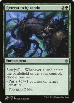 Retreat to Kazandu 1x MtG Battle for Zendikar SP/NM - Image 1