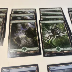 Lot Of 50 Full Art Basic Land Mostly BFZ MTG Magic The Gathering - Image 3
