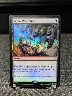 x1 Lethal Protection - Foil R MTG Marvel's Spider-Man Eternal M/NM, English - Image 1