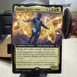 MTG Cosmic Spider-Man 0274 Marvel Universes Beyond NM/M Magic Card Rare - Image 1