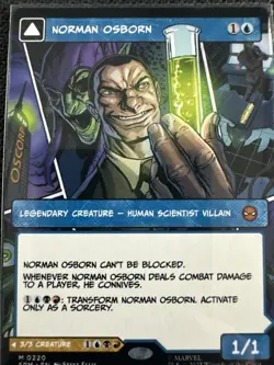 Norman Osborn (Borderless) Marvel's Spider-Man Regular #0220 NM Near Mint MTG NM - Image 1