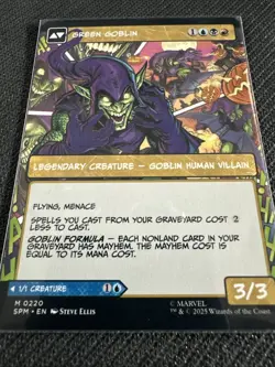 Norman Osborn (Borderless) Marvel's Spider-Man Regular #0220 NM Near Mint MTG NM - Image 7