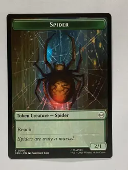 MTG Magic Marvel's Spider-Man SPM Spider / Illusion Villain Double-Sided Token - Image 2