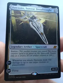 MTG - 1x Dawnsire Sunstar Dreadnought - Edge Of Eternities - Foil - NM - Image 2