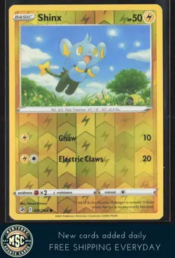 Shinx #091/264 Reverse Holo 2021 Pokemon Fusion Strike LP - Image 1