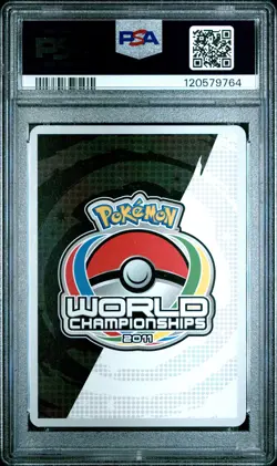 2011 POKEMON WORLD CHAMPIONSHIPS PROMO THE TRUTH #104 RAINBOW ENERGY PSA 8 - Image 2