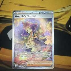 POKEMON Mega Evolution ACEROLA'S MISCHIEF 183/132 Special Illustration Rare NM - Image 2