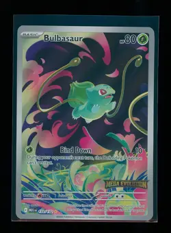 POKEMON Mega Evolution BULBASAUR 133/132 Special Illustration Rare STAMPED PROMO - Image 1