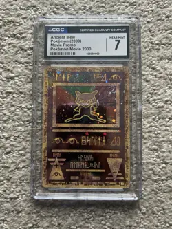 2000 Pokemon Movie Ancient Mew Rookie Promo CGC 7 - Image 1