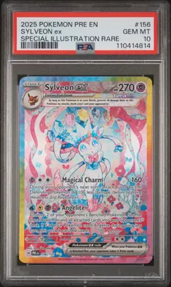 Pokemon Sylveon Ex Special Illustration Rare #156 - Prismatic Evolutions PSA 10 - Image 1