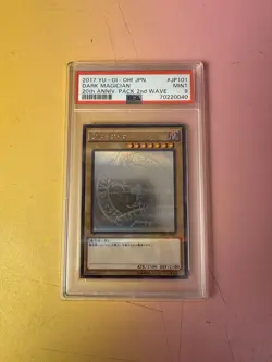 DARK MAGICIAN YUGIOH GHOST RARE 20TH ANNIVERSARY PACK 20AP-JP101 Psa 9 - Image 1