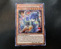 Thunder Dragonroar MP19-EN169 Prismatic Secret Rare 1st Edition Yugioh Card NM - Image 1