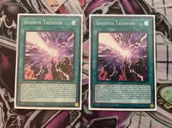 Yugioh! 3x/Playset Seventh Tachyon MZTM-EN016 2x Secret & 1x CR 1st NM - Image 2