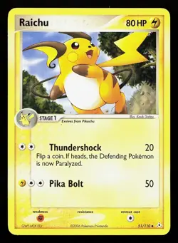 Raichu 51/110 Ex Holon Phantoms pokemon LP-EXC BUY 2 CARDS GET 1 FREE! - Image 1